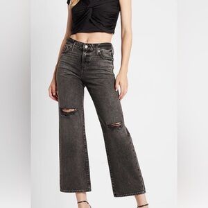 NWT Express 90s ankle boot mid rise black distressed jeanss women’s size 14